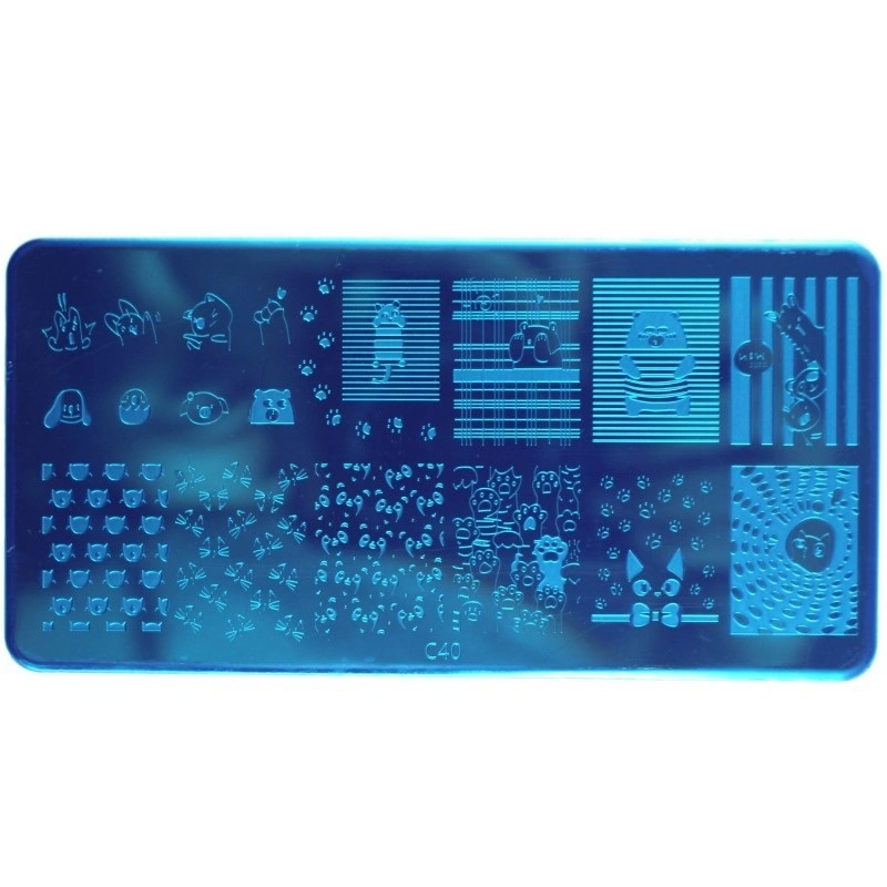 Пластина для стемпінгу GO Active Plate for Stamping C40 котики, мишки