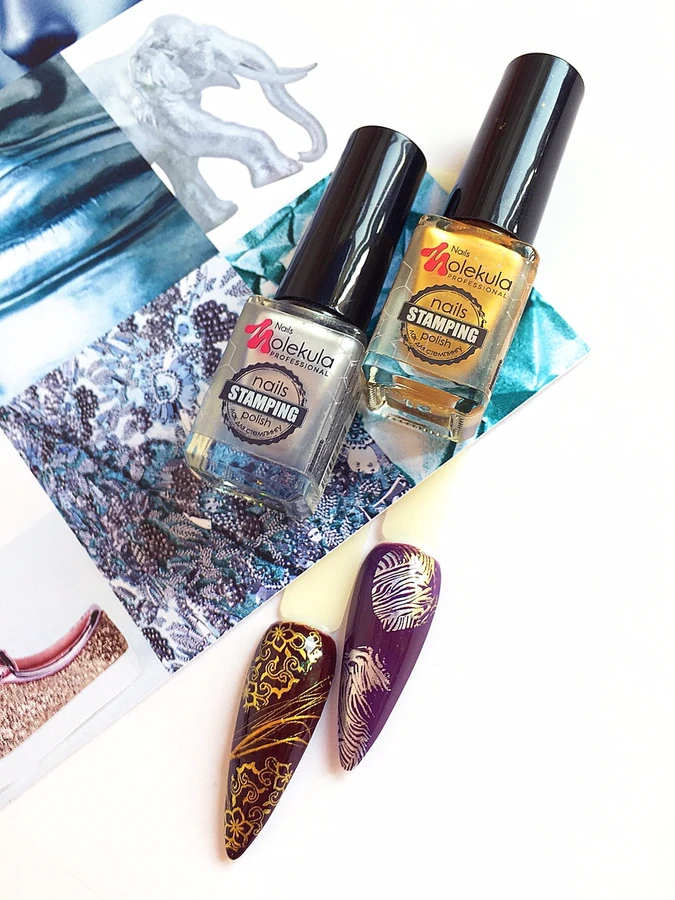 Лак для стемпінгу Molekula Stamping Nail Polish Black чорний 6 мл