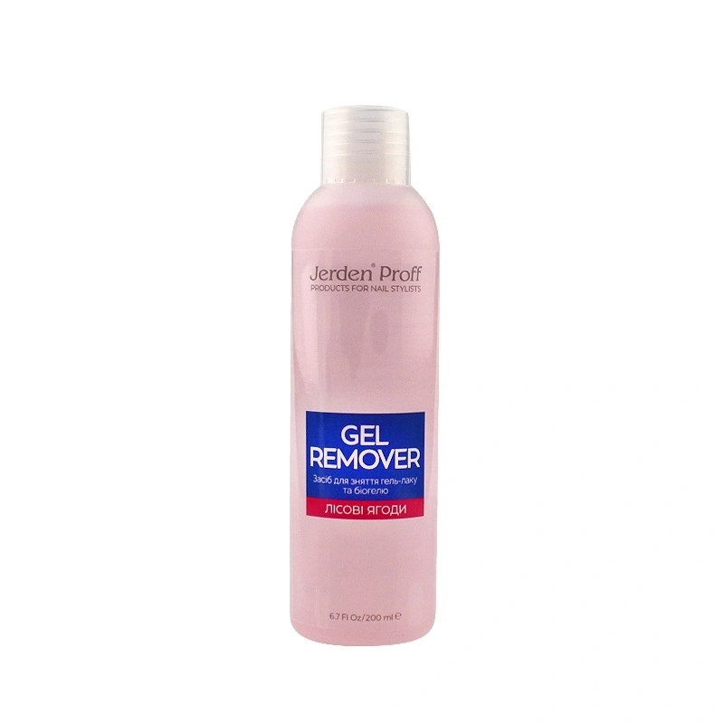 Рідина для зняття гель лаку та біогеля Jerden-Proff Forest Berries Gel Remover Лісові ягоди 200 мл