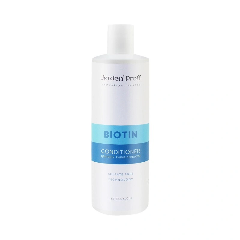Безсульфатний кондиціонер для волосся Jerden-Proff Hair Conditioner Biotin З біотином та колагеном 400 мл
