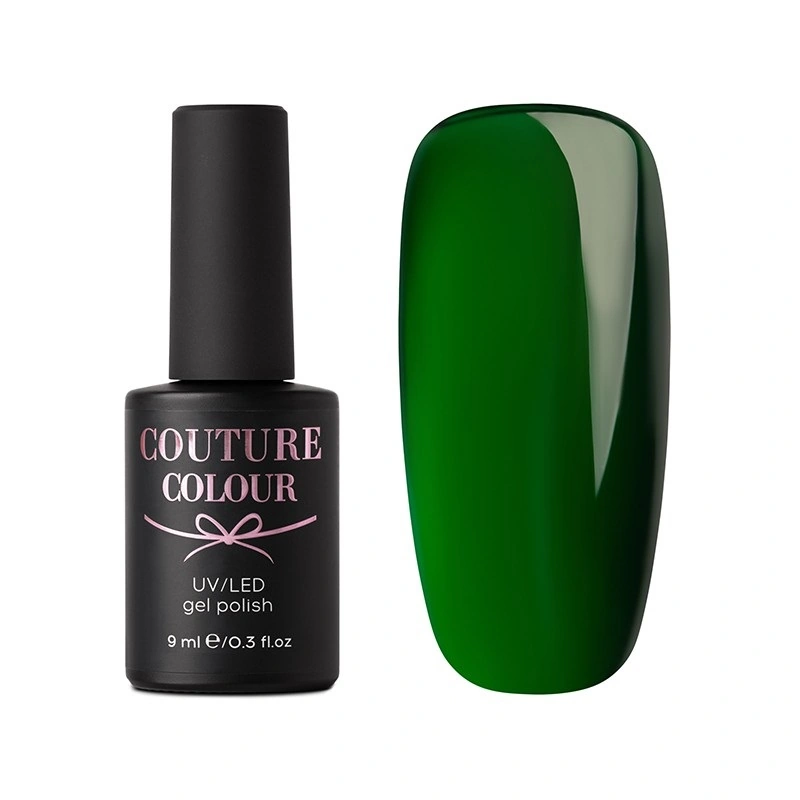 Гель-лак Couture Colour Vitrage Gel Polish VG05 зелений, вітражний 9 мл