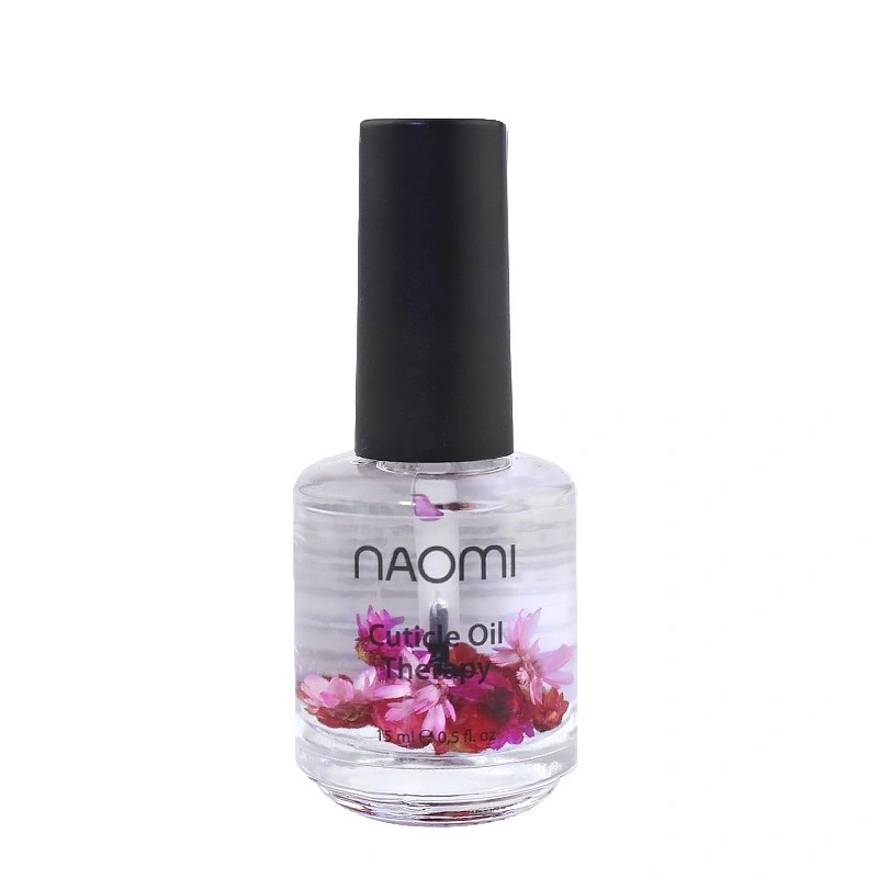 Олія для кутикули із сухоцвітом Naomi Cuticle Oil Therapy Rose троянда 15 мл