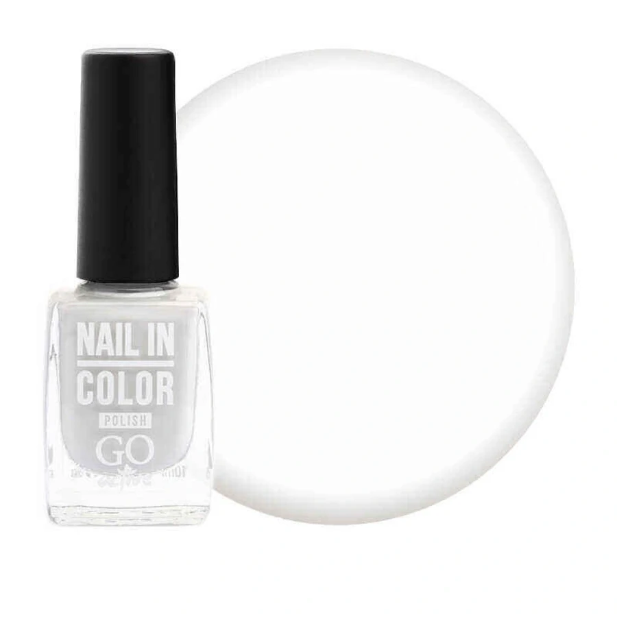 Лак для нігтів GO Active Nail in Color №50 сіро-білий, емаль 10 мл