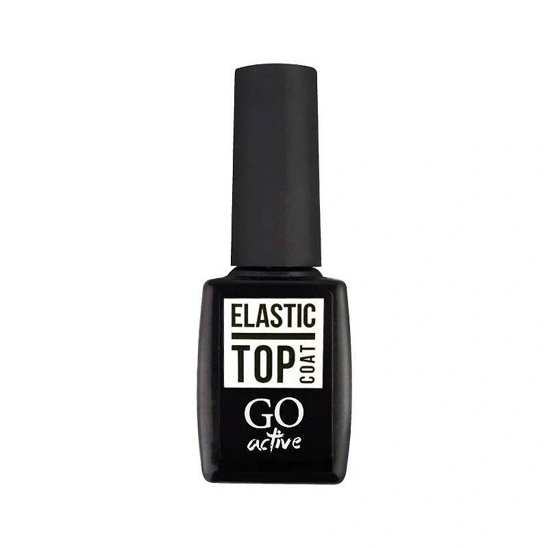 Каучуковий топ для гель-лаку GO Active Elastic Top Coat без липкого шару 10 мл