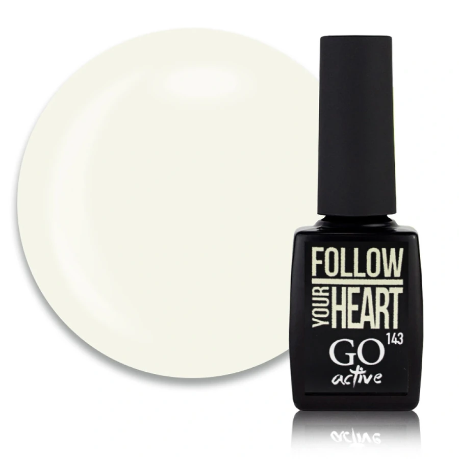 Гель-лак GO Active Gel Polish 143 вершковий крем, молочний 10 мл