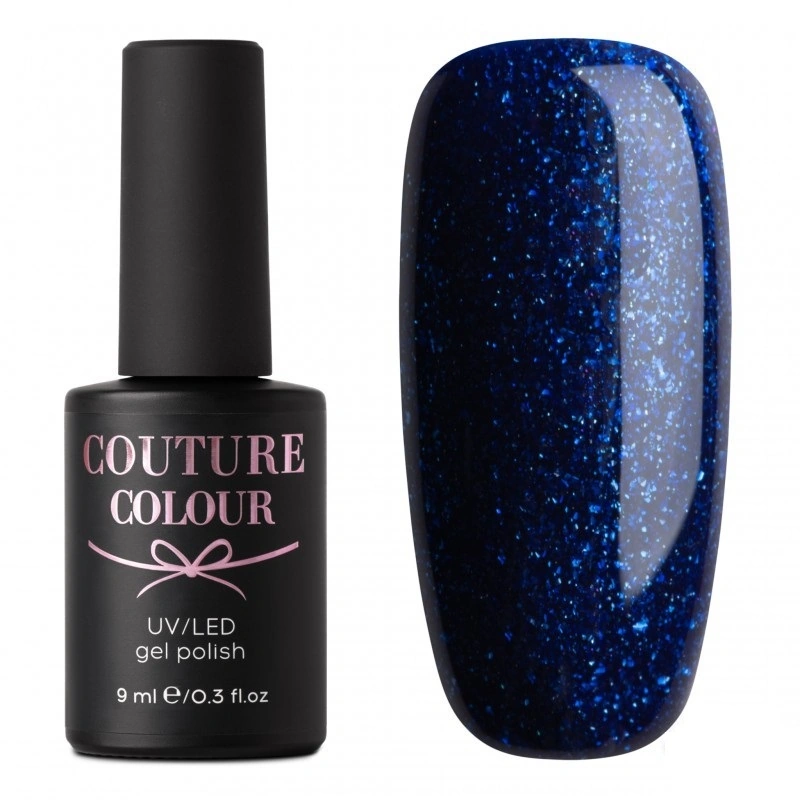 Гель-лак Couture Colour Gel Polish 176 насичений синій, із шиммером 9 мл