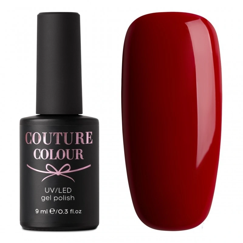 Гель-лак Couture Colour Gel Polish 180 насичений червоний, емаль 9 мл