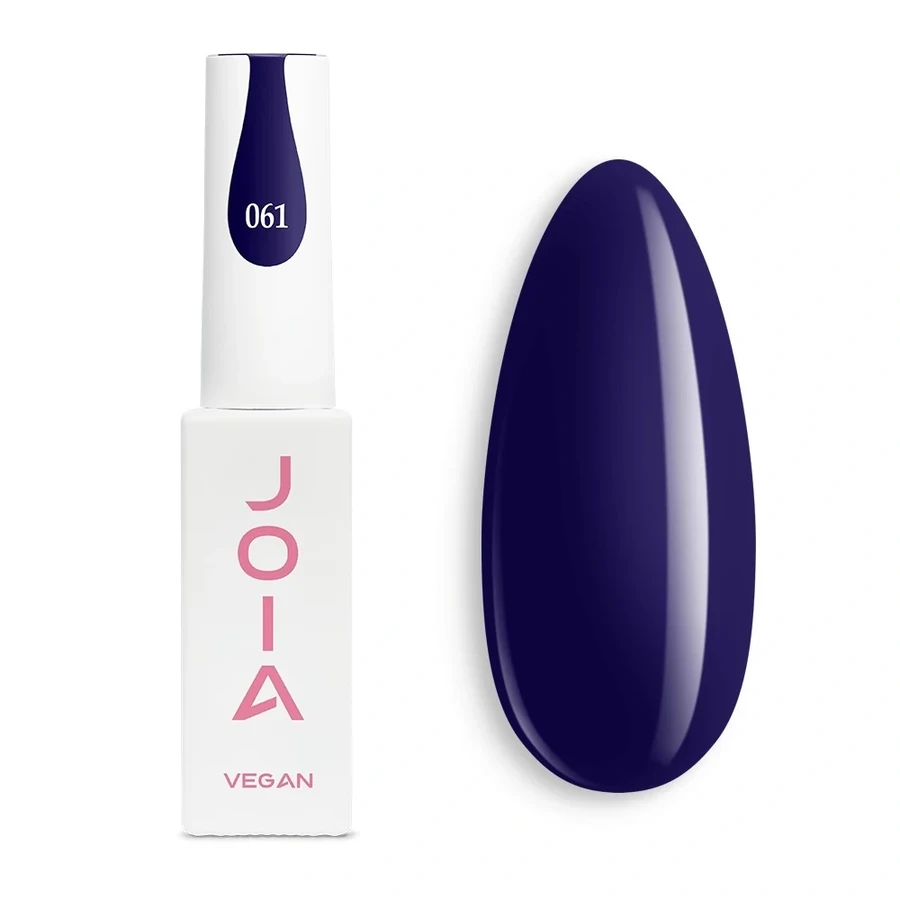 Гель-лак JOIA Vegan 061 насичений синій, емаль 6 мл