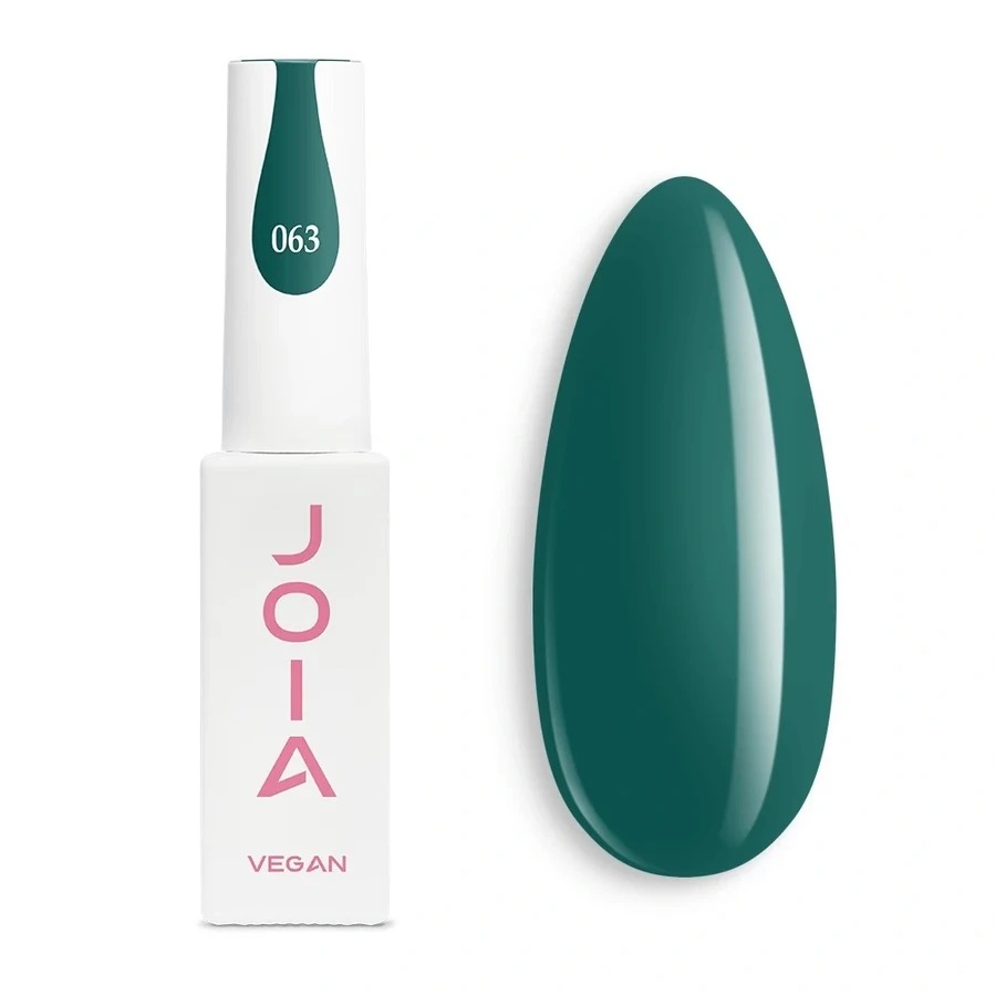 Гель-лак JOIA Vegan 063 смарагдовий, емаль 6 мл