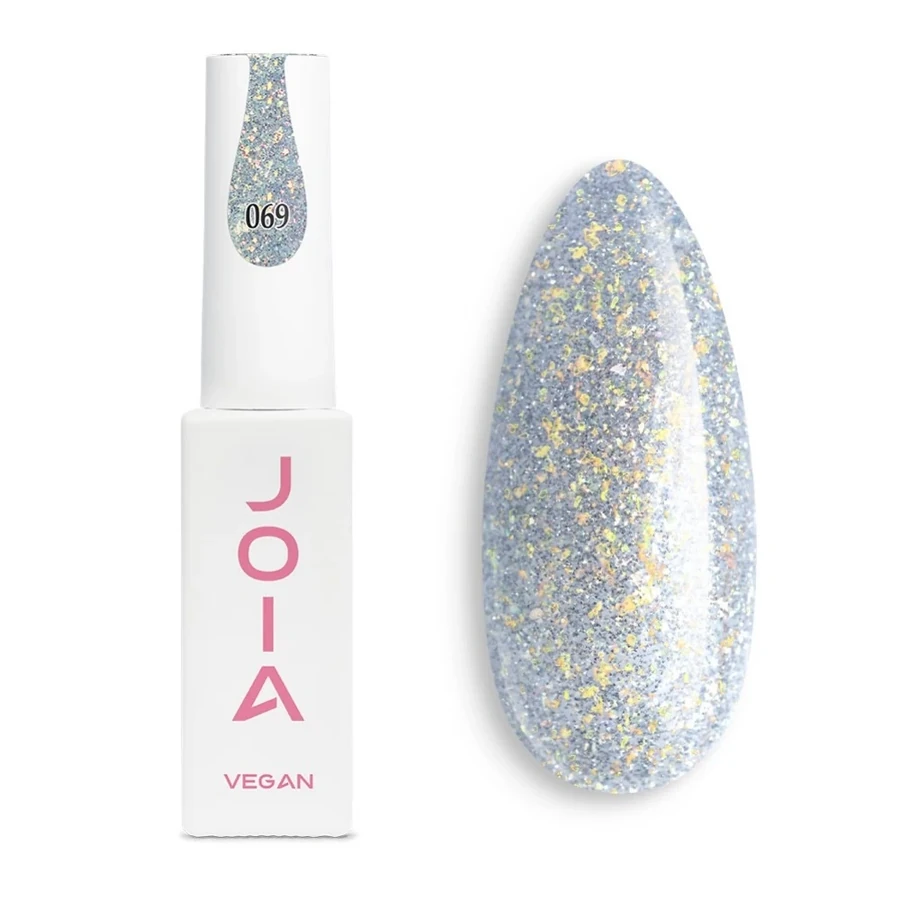 Гель-лак JOIA Vegan 069 срібний, із шиммером 6 мл