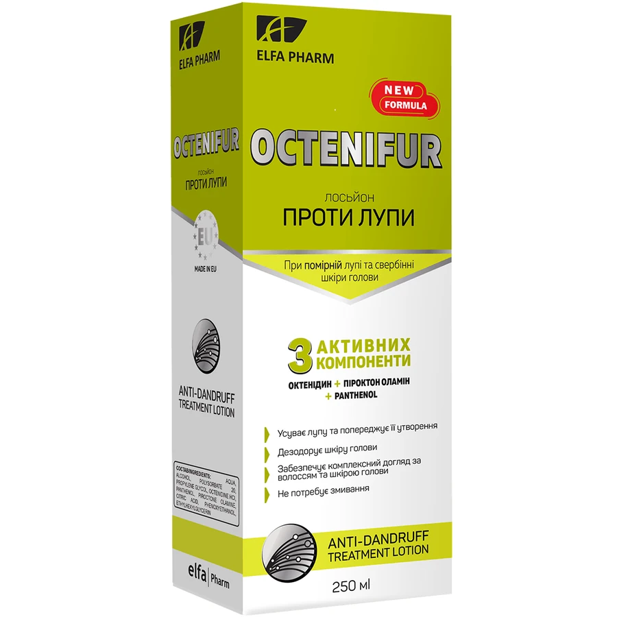 Лосьйон проти лупи Elfa Pharm Octenifur Hair Lotion 250 мл
