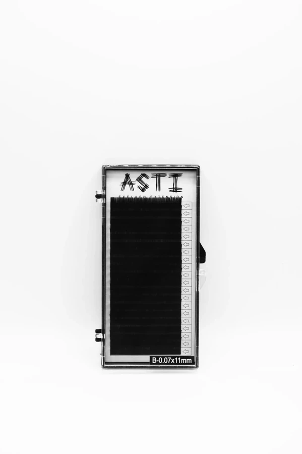 Вії для нарощування ASTI HYLON LASH 20 B-0.07 х 11 мм