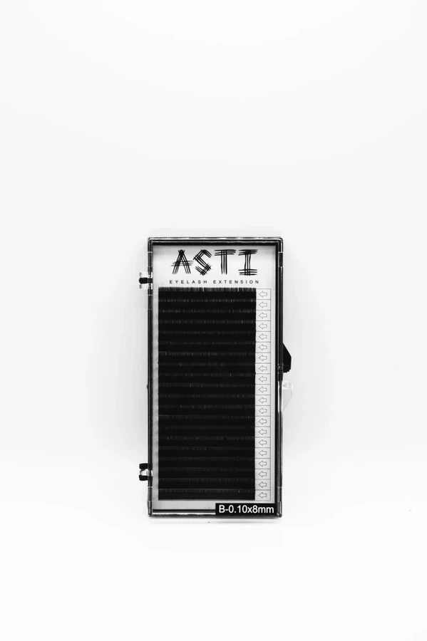 Вії для нарощування ASTI HYLON LASH 20 B-0.10 х 8 мм