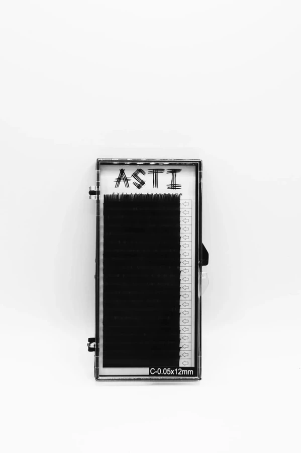 Вії для нарощування ASTI HYLON LASH 20 C-0.05 х 12 мм