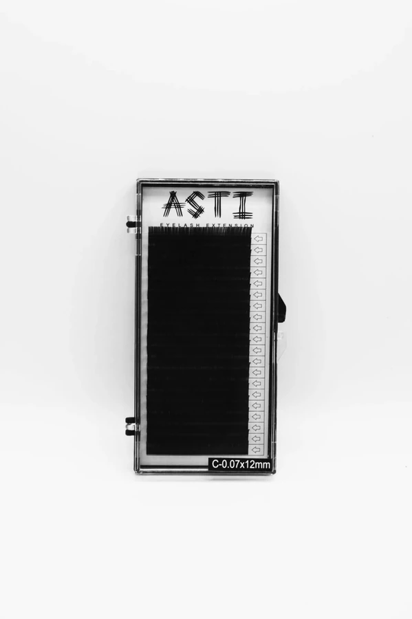 Вії для нарощування ASTI HYLON LASH 20 C-0.07 х 14 мм