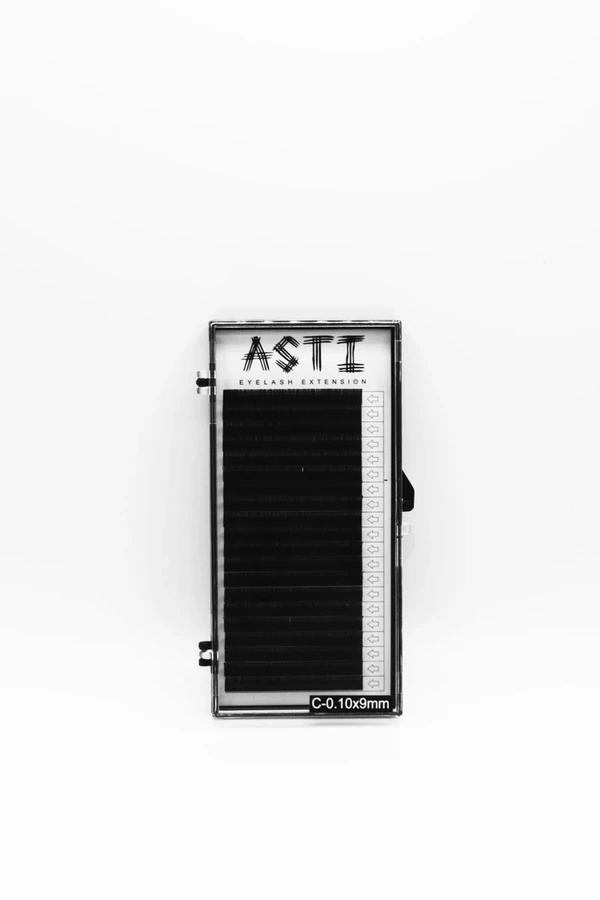 Вії для нарощування ASTI HYLON LASH 20 C-0.10 х 9 мм