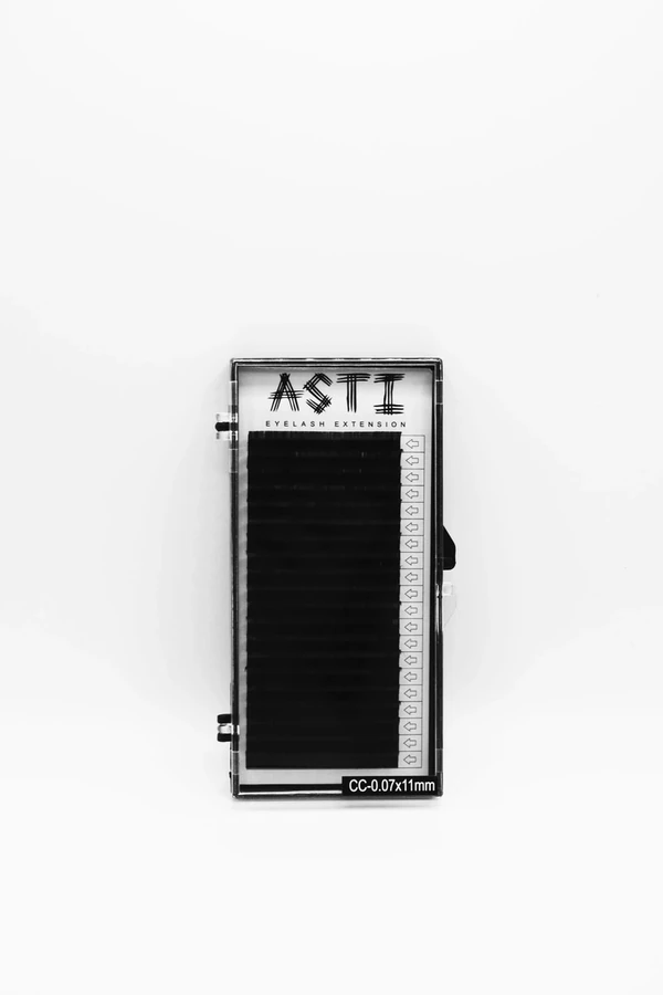 Вії для нарощування ASTI HYLON LASH 20 CC-0.07 х 11 мм