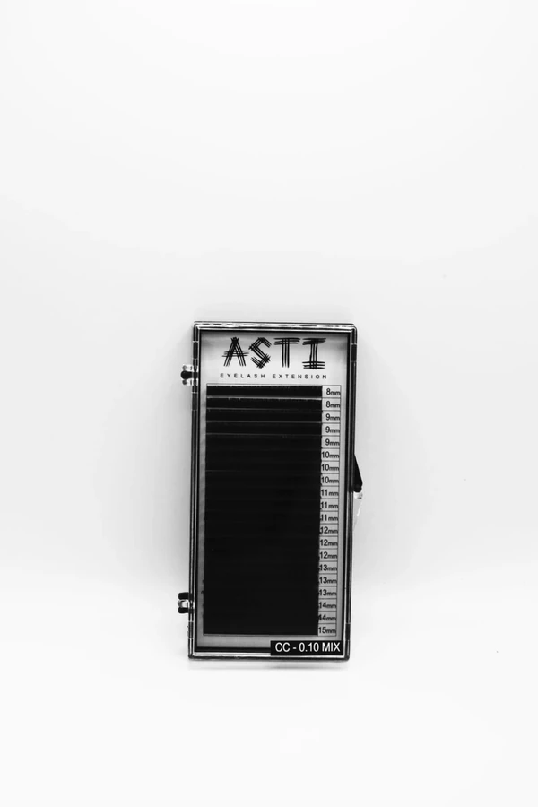 Вії для нарощування ASTI HYLON LASH 20 MIX CC-0.10 х 8-9-10-11-12-13-14-15 мм мікс
