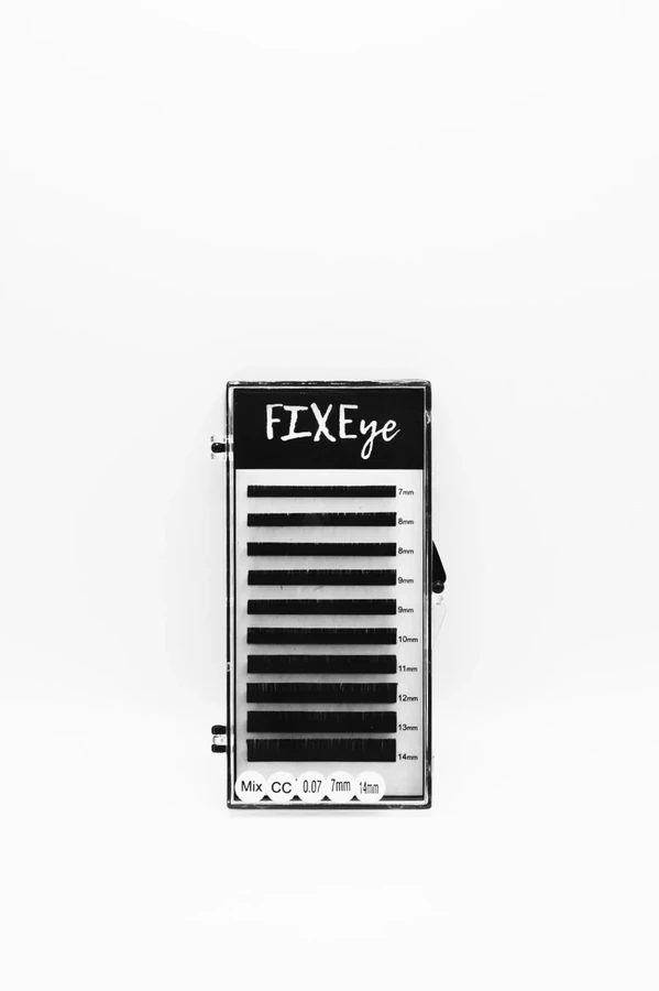 Вії для нарощування FIXEye HYLON LASH 10 MIX CC-0.07 х 7-8-9-10-11-12-13-14 мм мікс