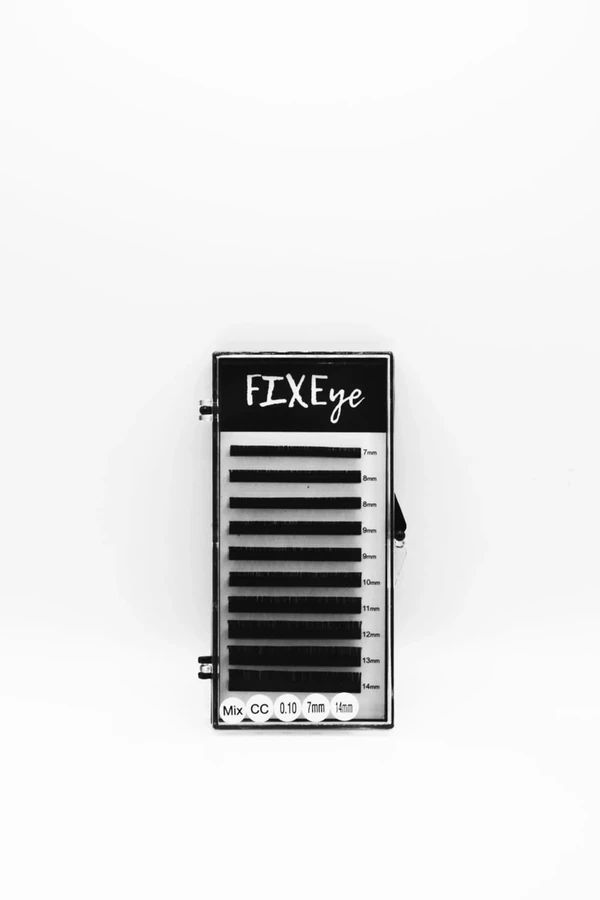 Вії для нарощування FIXEye HYLON LASH 10 MIX CC-0.10 х 7-8-9-10-11-12-13-14 мм мікс