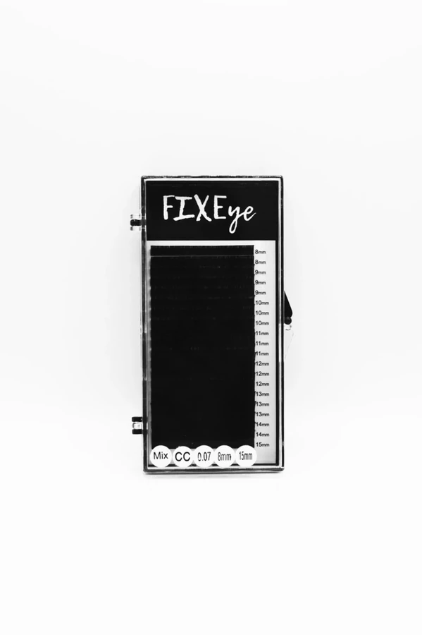 Вії для нарощування FIXEye HYLON LASH 20 MIX CC-0.07 х 8-9-10-11-12-13-14-15 мм мікс