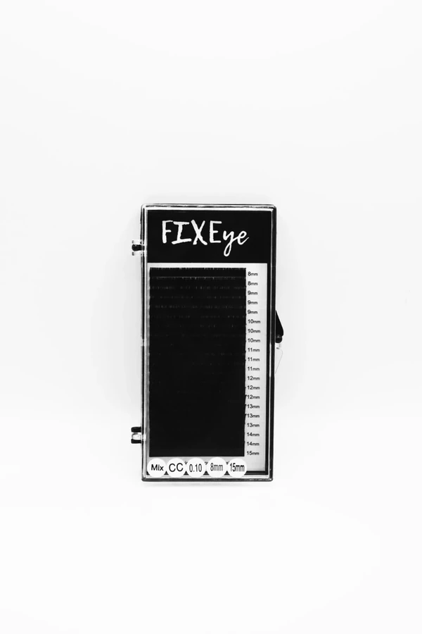 Вії для нарощування FIXEye HYLON LASH 20 MIX CC-0.10 х 8-9-10-11-12-13-14-15 мм мікс