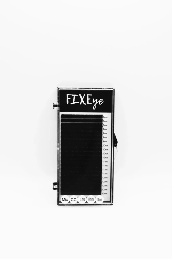 Вії для нарощування FIXEye HYLON LASH 20 MIX CC-0.10 х 8-9-10-11-12-13 мм мікс