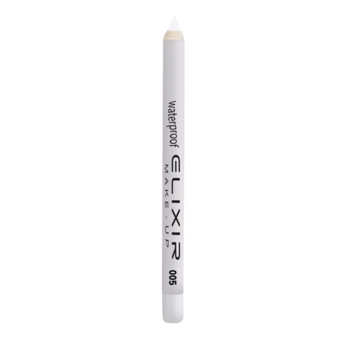 Олівець для очей водостійкий Elixir Waterproof Eye 005 White Night білий