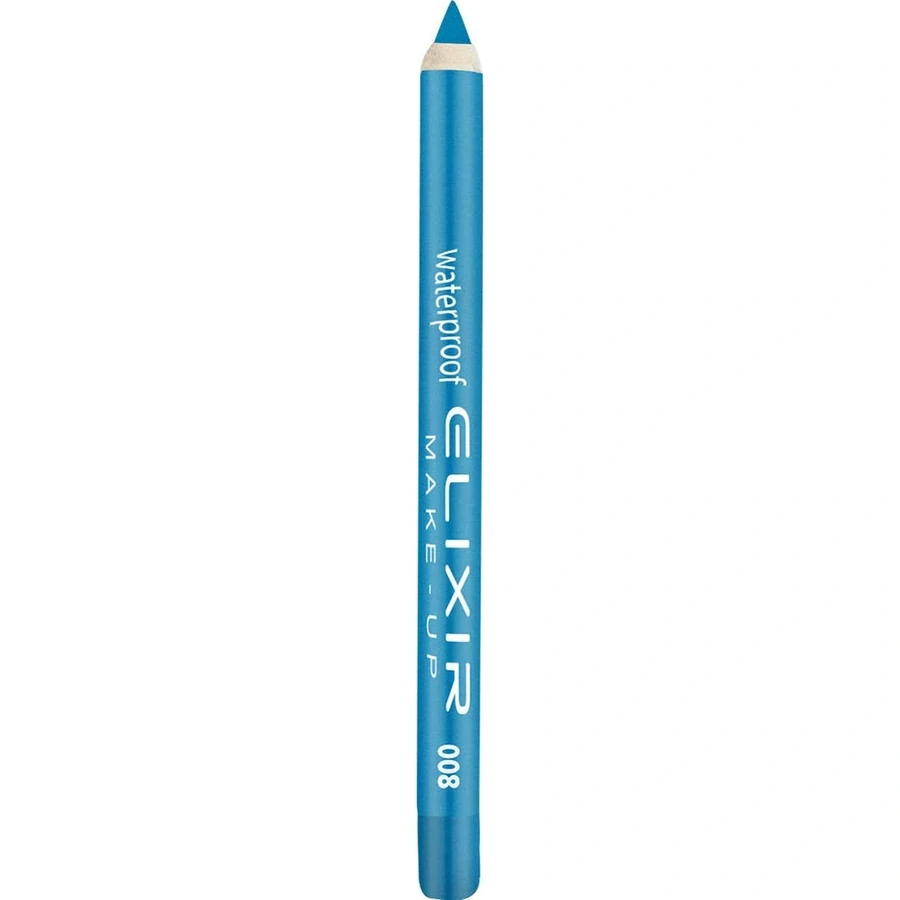 Олівець для очей водостійкий Elixir Waterproof Eye 008 Metallic Ocean блакитний
