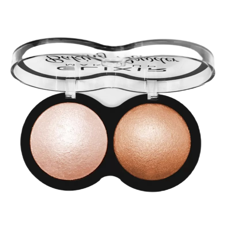 Хайлайтер запечений Elixir Highlighter DUO Rose Gold 776B рожеве золото