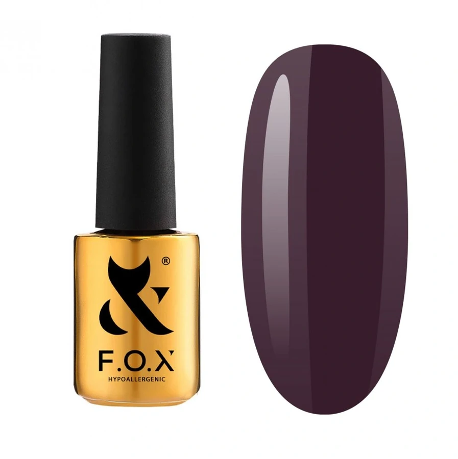 Гель-лак FOX Gel-polish Gold Spectrum 090 фіолетове вино, емаль 14 мл