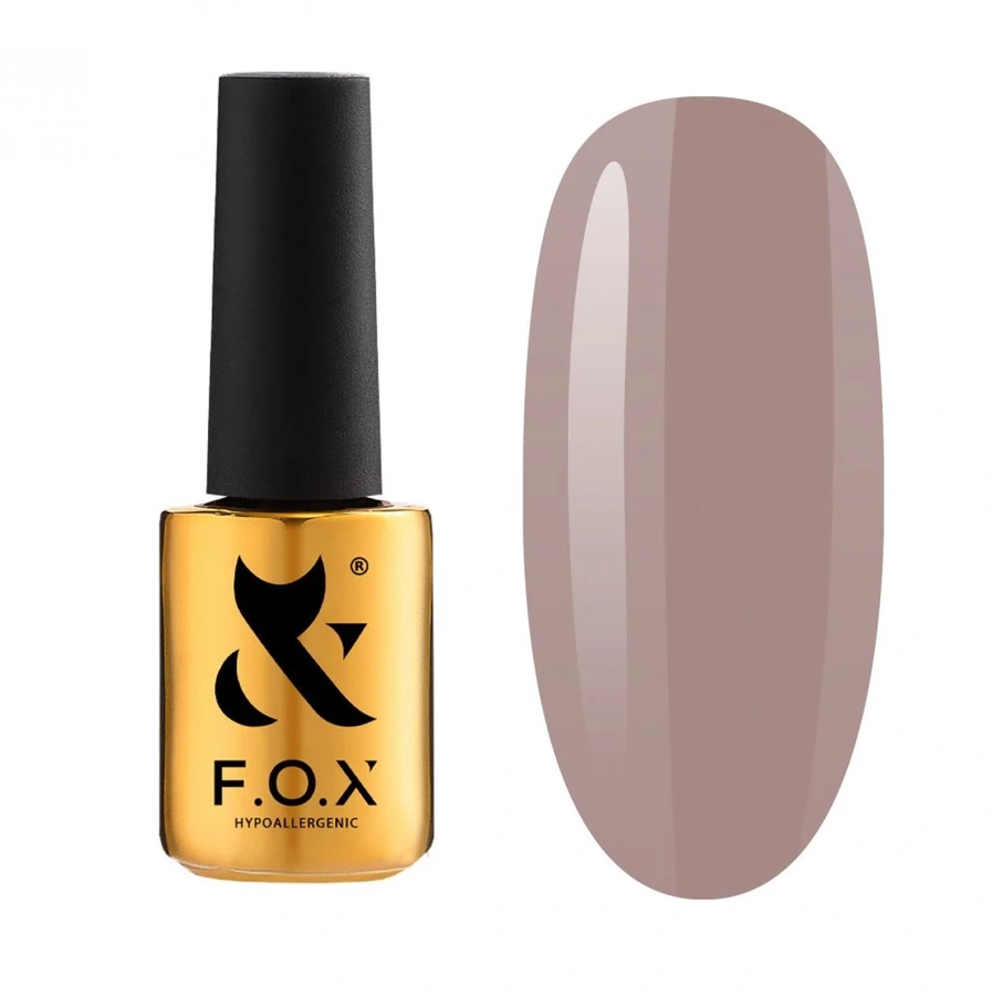Гель-лак FOX Gel-polish Gold Spectrum 095 попелясто-коричневий, емаль 14 мл