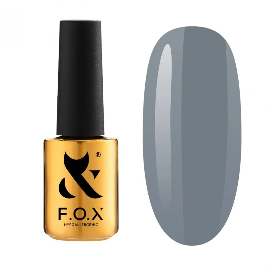 Гель-лак FOX Gel-polish Gold Spectrum 101 сірий з блакитним, емаль 14 мл