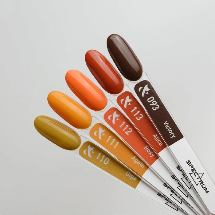 Гель-лак FOX Gel-polish Gold Spectrum 112 морквяний, емаль 14 мл