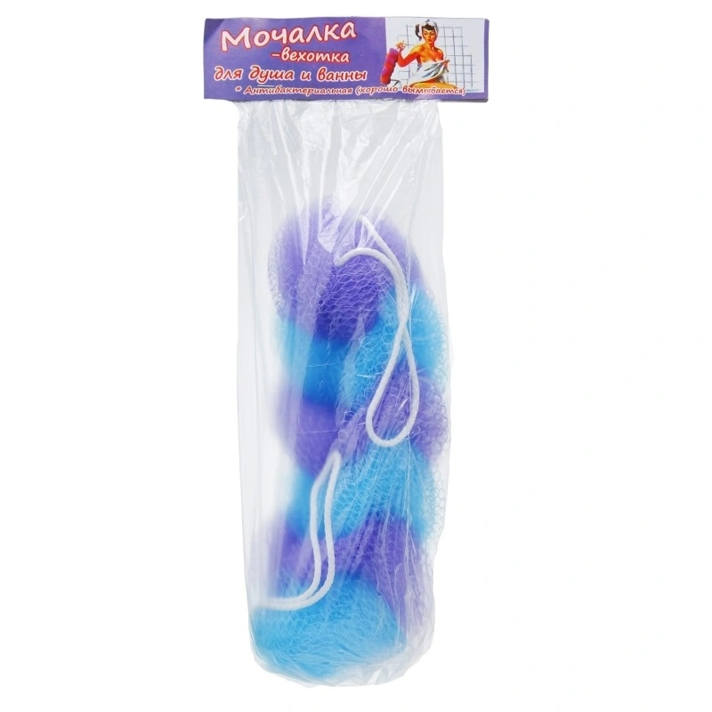 Мочалка-віхотка для душу Гарні речі Washcloth for Shower Lilac-Blue бузково-блакитна