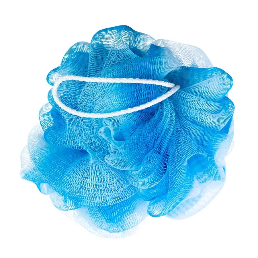 Мочалка для душу Гарні речі Shower Sponge White-Blue біло-блакитна