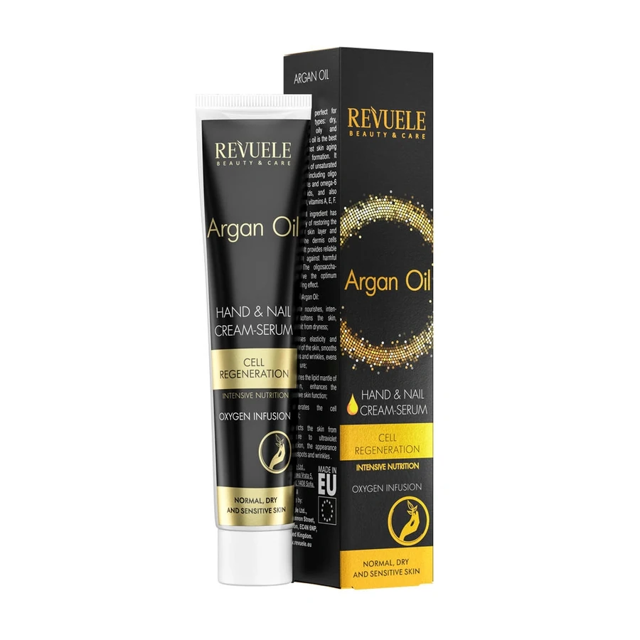 Крем для рук з аргановим маслом Регенерація клітин Revuele Argan Oil Hand & Nail Cream-Serum 50 мл