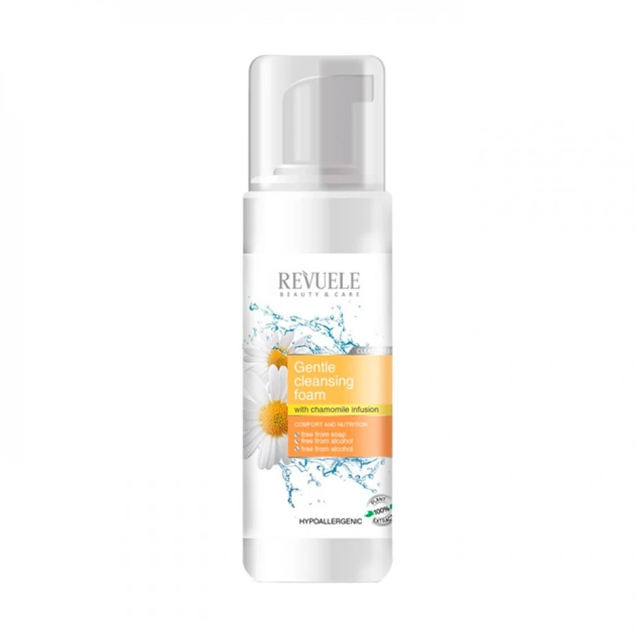 Пінка для вмивання з екстраком ромашки Revuele Gentle Cleansing Foam with Chamomile Infusion 150 мл