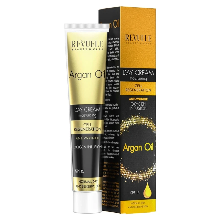 Денний крем для обличчя з аргановою олією Revuele Argan Oil Moisturizing Day Cream 50 мл