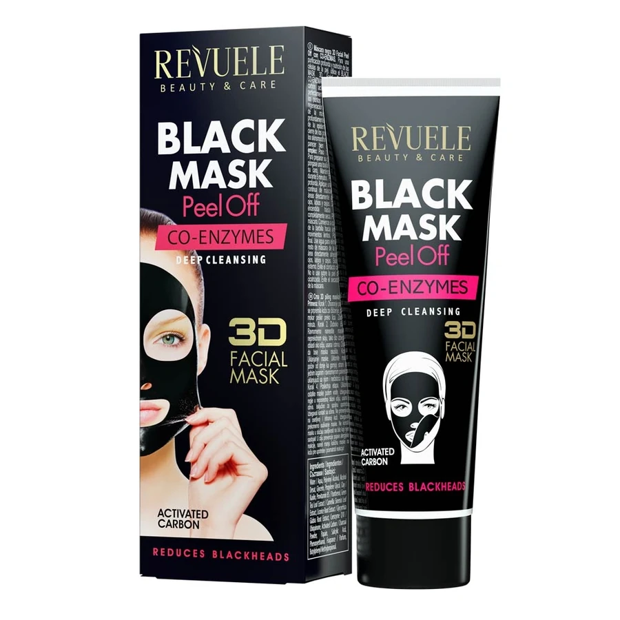 Revuele 3D Black Mask Peel Off with Co-Enzymes 80 мл