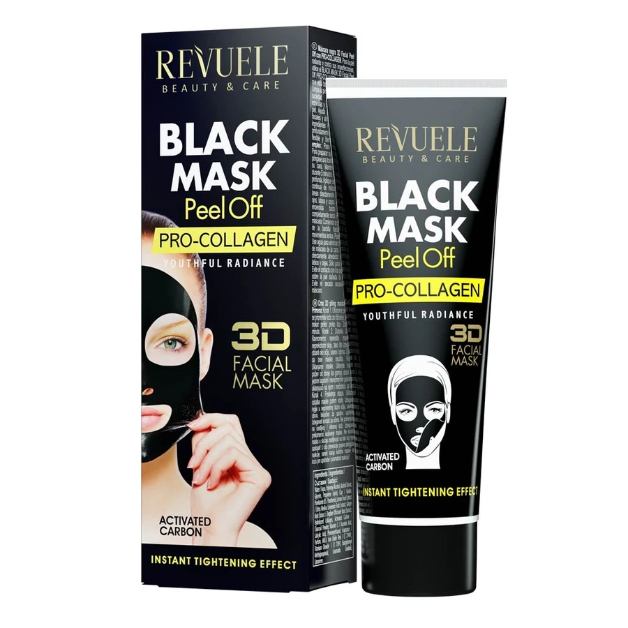 Revuele 3D Black Mask Peel Off with Pro-Collagen 80 мл