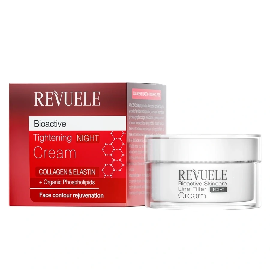 Нічний крем з колагеном та еластином Revuele Bioactive Tightening Night Cream Collagen&Elastin 50 мл