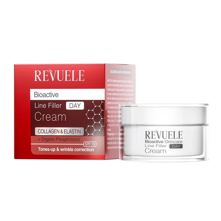 Крем-філер денний з колагеном та еластином Revuele Bioactive Line Filler Day Cream Collagen & Elastin 50 мл