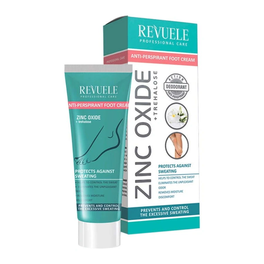 Крем-антиперспірант проти пітливості ніг Revuele Anti-Perspirant Foot Cream 80 мл