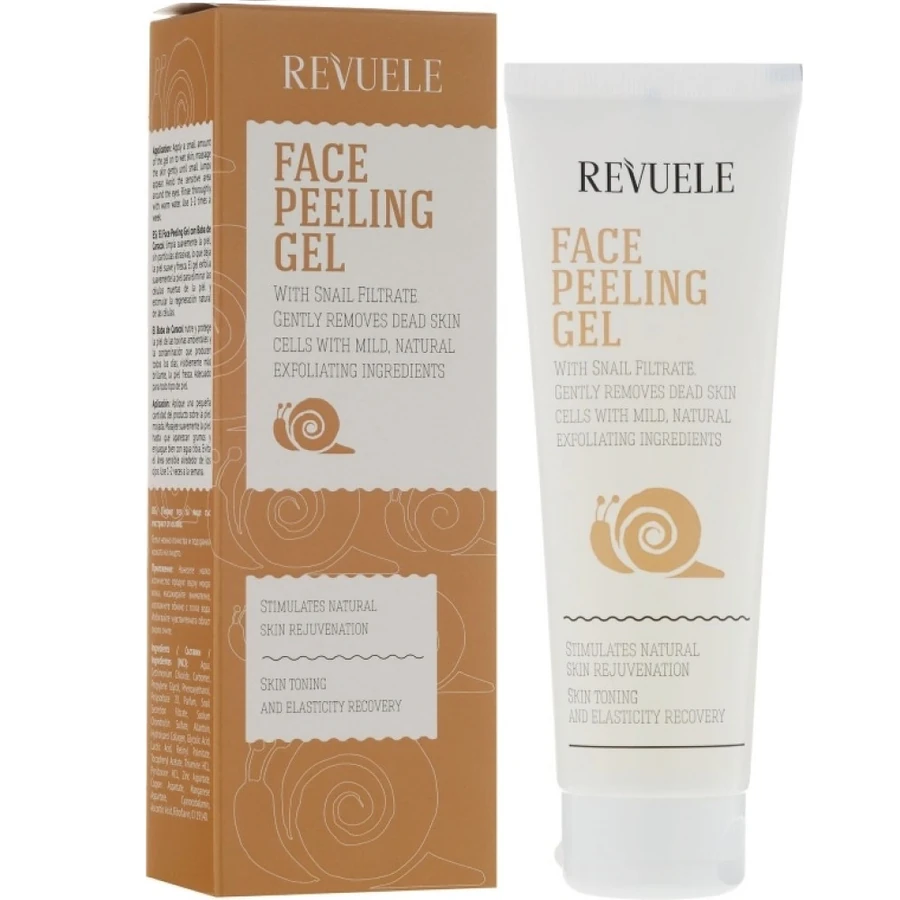 Гель-пілінг для обличчя з фільтратом равлика Revuele Face Peeling Gel with Snail Filtrate 80 мл
