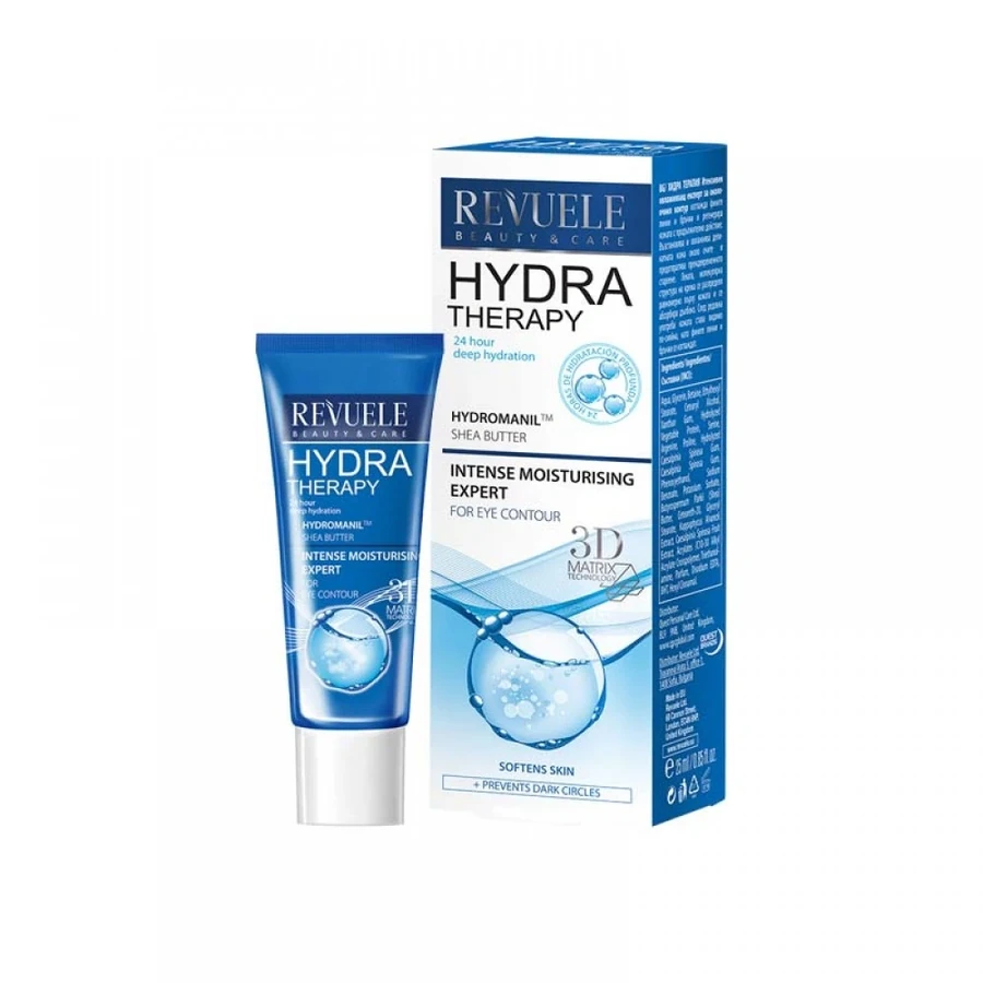 Крем, що інтенсивно зволожує для контуру очей Revuele Hydra Therapy Intense Moisturising Cream foy Eye Contour 25 мл