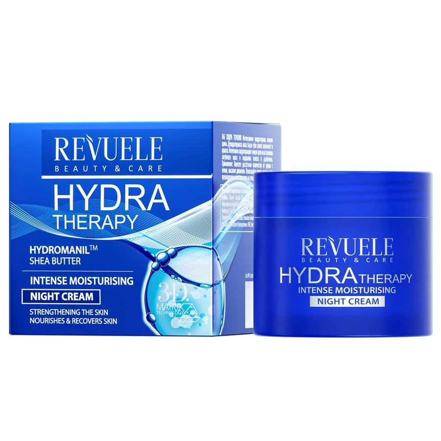 Нічний крем для обличчя інтенсивно зволожуючий Revuele Hydra Therapy Intense Moisturising Night Cream 50 мл