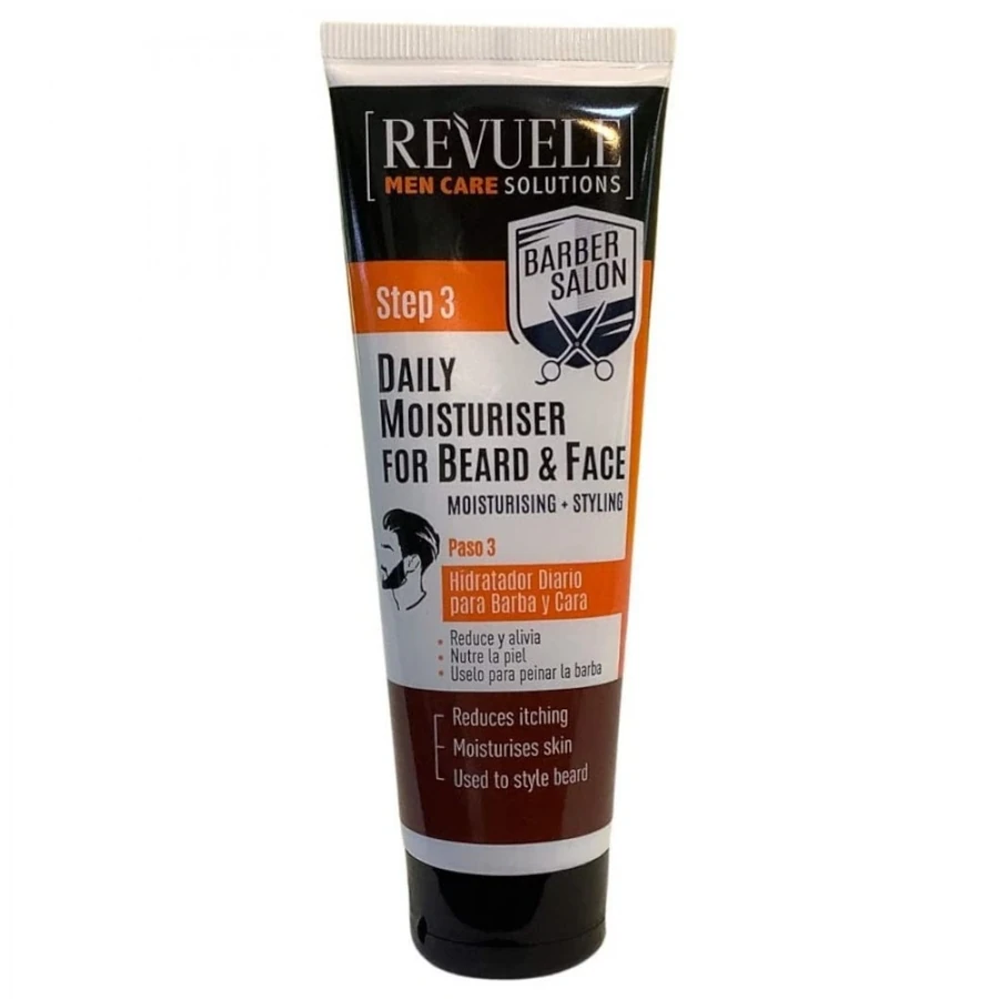 Крем для бороди та обличчя зволожуючий Revuele Men Care Solutions Daily Moisturiser for Beard & Face 80 мл