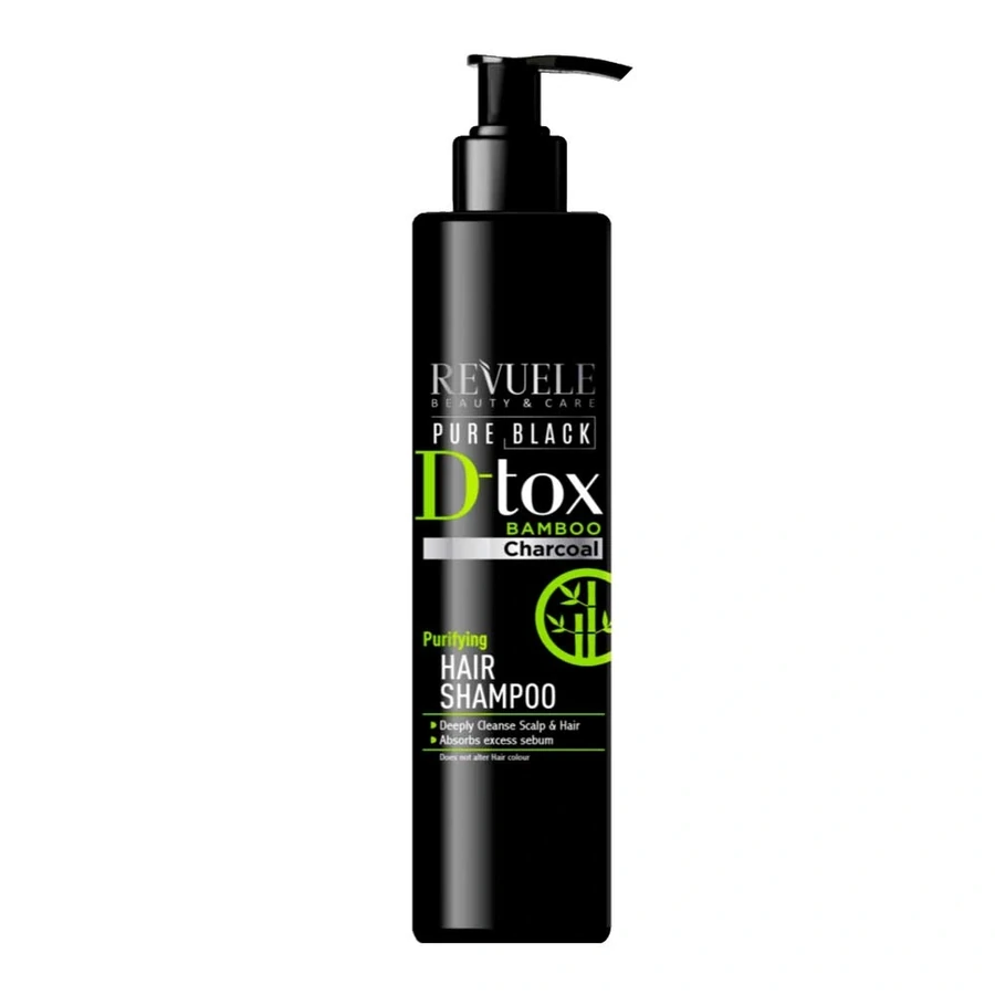 Очищаючий шампунь для волосся Revuele Pure Black D-tox Purifying Hair Shampoo 335 мл