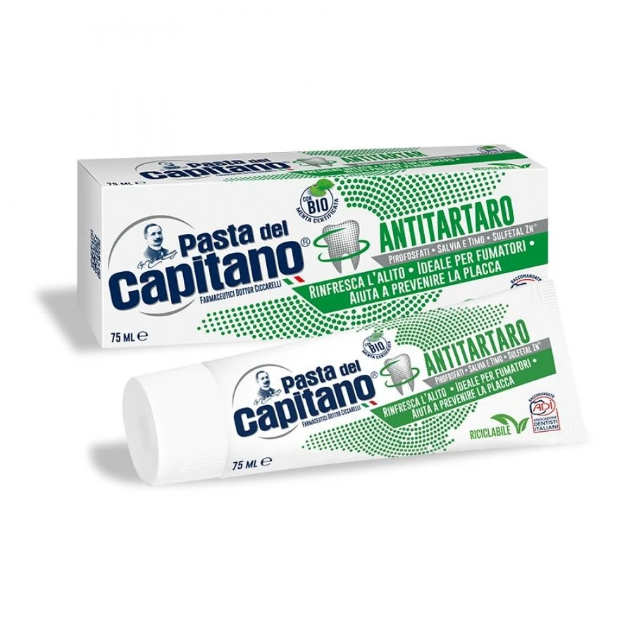 Зубна паста захист від зубного каменю Pasta del Capitano Antitartar Toothpaste 75 мл